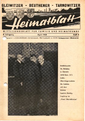 Strona 163 z Gleiwitzer - Beuthener - Tarnowitzer Heimatblatt